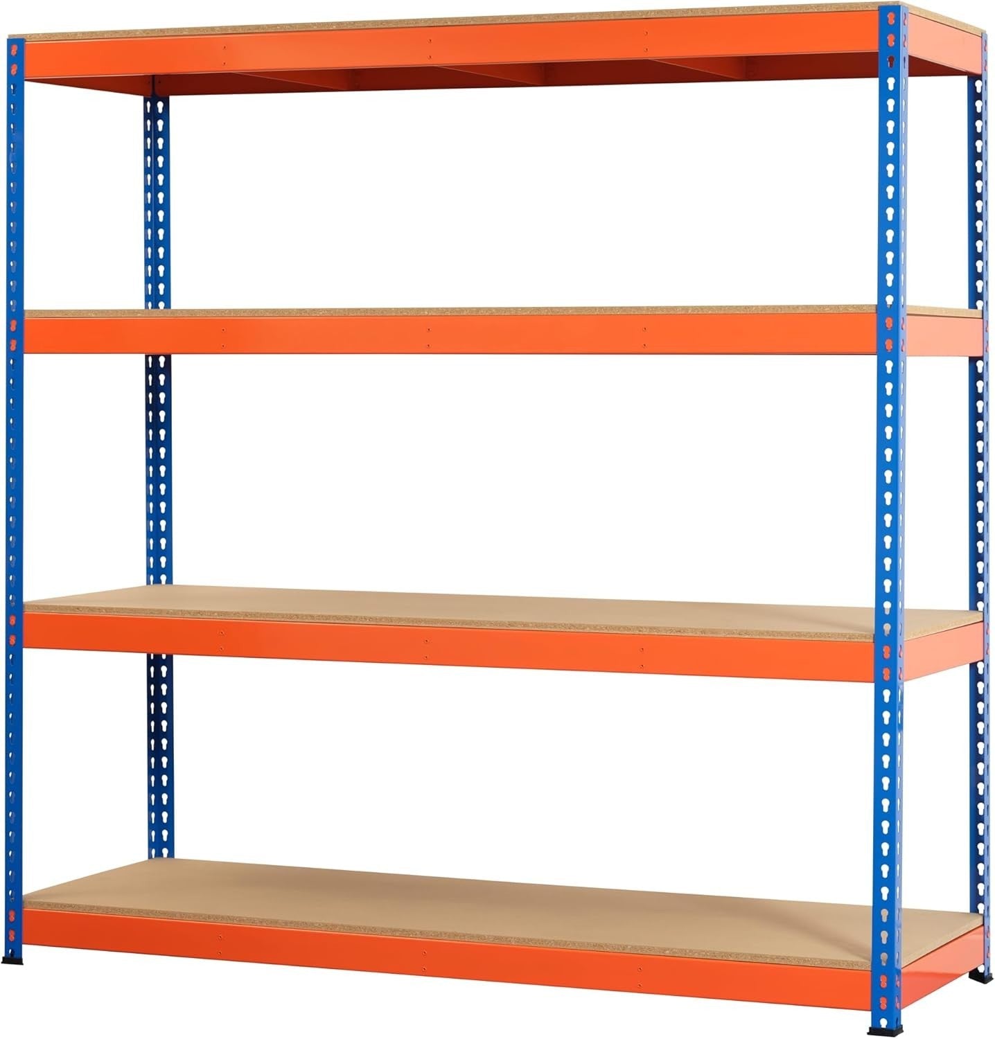 Heavy Duty 4-Tier Garage Shelf 500KG per Shelf 180x180x60cm Metal