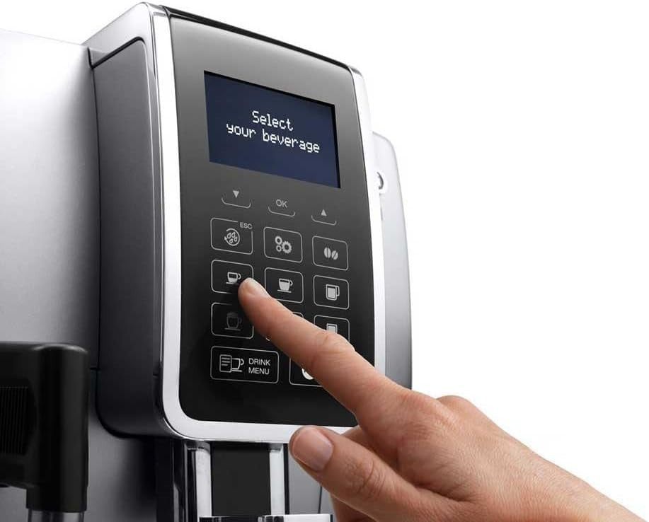 Automatic Bean-to-Cup Coffee Machine Milk Frother 1.8L LatteCrema 1450W Silver