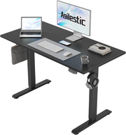 Electric Height Adjustable Standing Desk 100x60cm Sit Stand Table Black