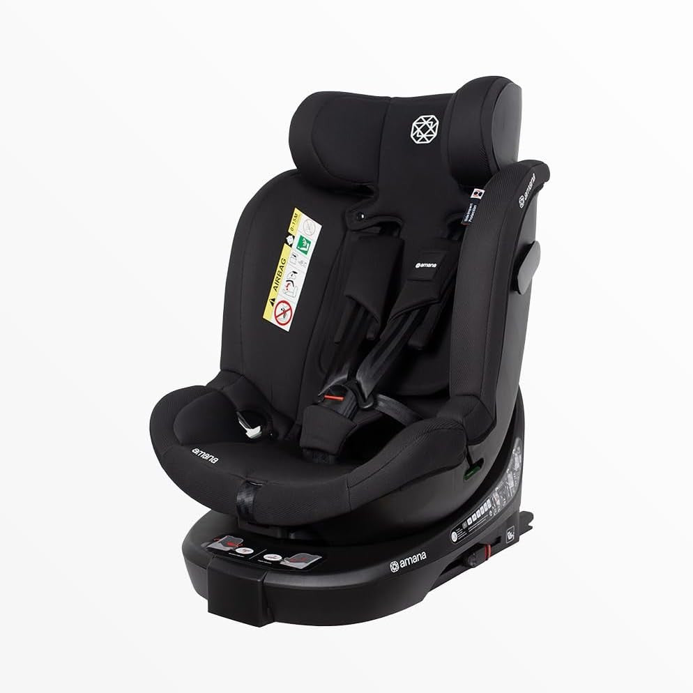360° Swivel ISOFIX Seat 40–150cm i-Size R129 Birth–12 Years