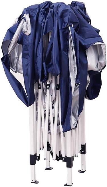 3x3M Blue Pop Up Gazebo With Sides Waterproof Garden Party Tent Marquee Canopy