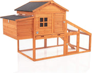 Large Chicken Coop with Run 190cm Hen House 6 Birds