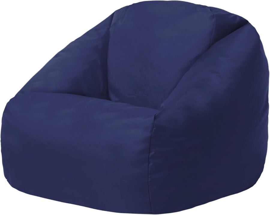 Kids Bean Bag Chair Navy Blue Indoor Outdoor Water-Resistant Seat