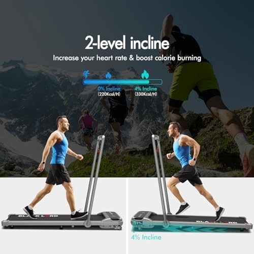 Foldable Home Treadmill 3.2HP 4% Incline Shock Absorbing Belt