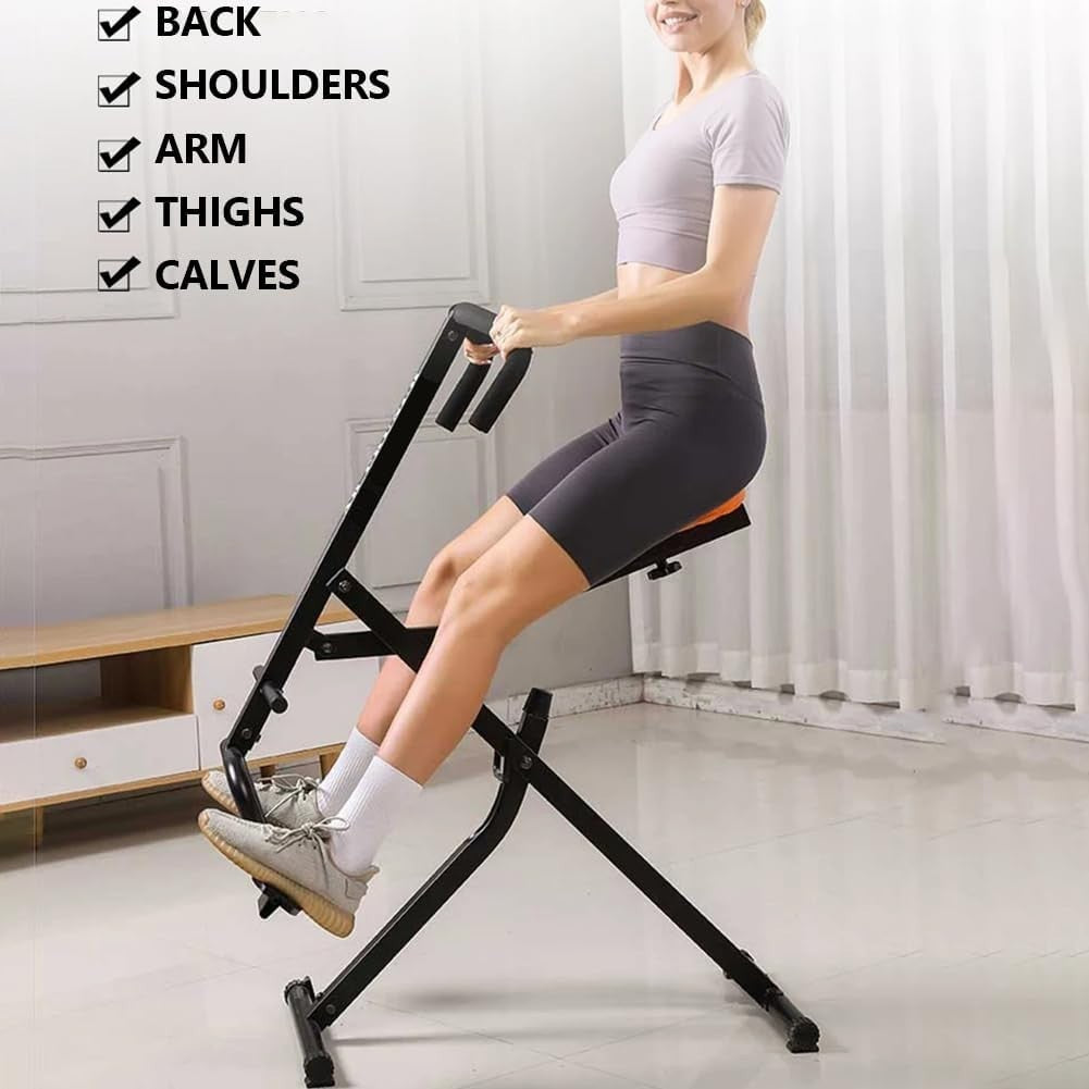 Foldable Squat Rider Hip & Leg Exercise Machine LCD Home Gym Trainer