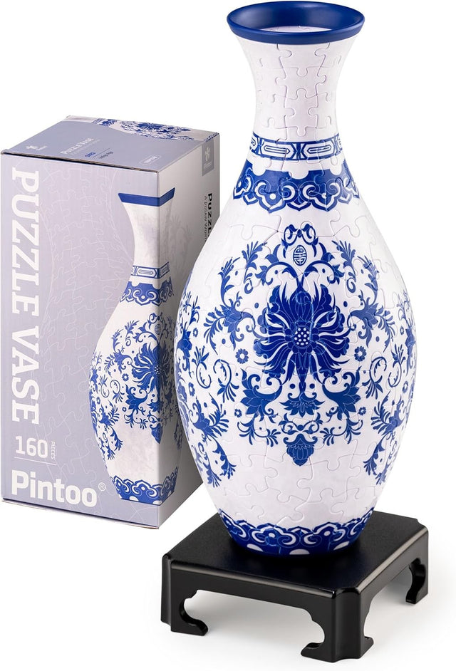 3D Puzzle Flower Vase 160 Piece Decorative Floral Home Decor Gift