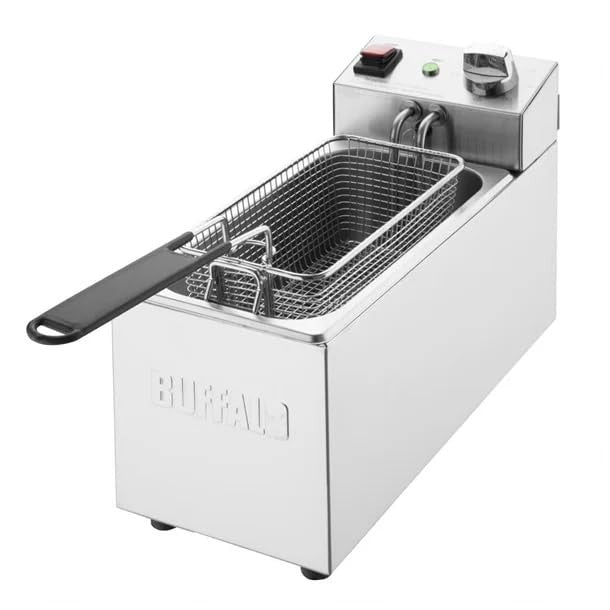 Commercial Deep Fat Fryer 3L 2000W Stainless Steel Countertop Basket
