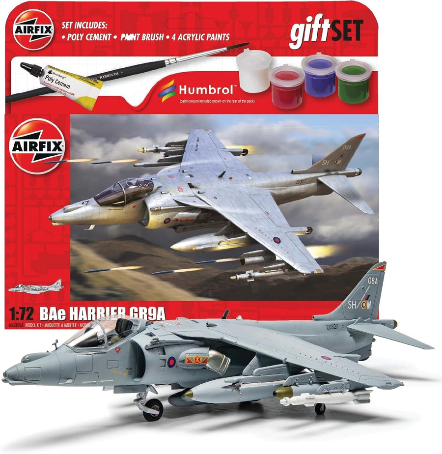 1:72 BAE Harrier GR.9A Jet Model Kit for Adults & Kids, Skill Level 2
