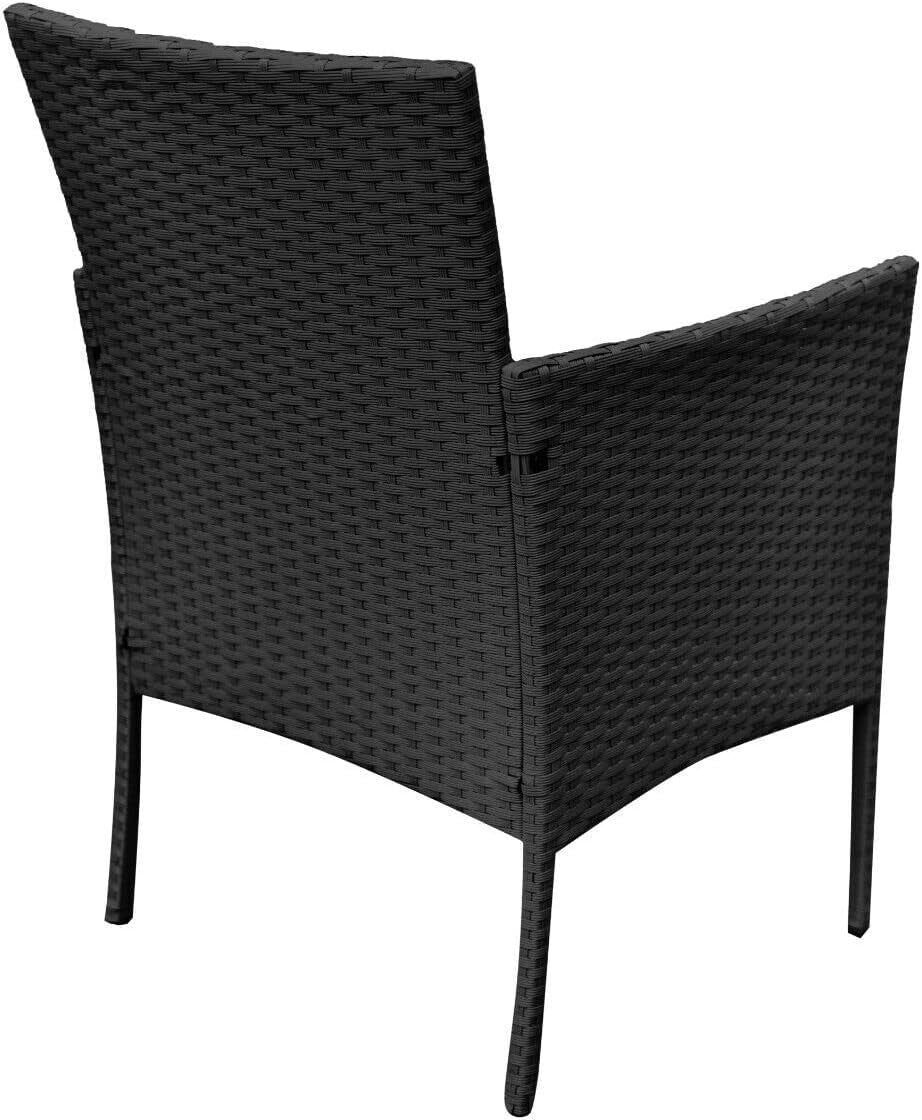 4 Seater Rattan Garden Furniture Set w/ Rain Cover Table Chairs Sofa