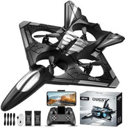 4DRC V31 RC Plane with Camera 360 Flip 3 Speed LED Light 2 Battery Foam Jet