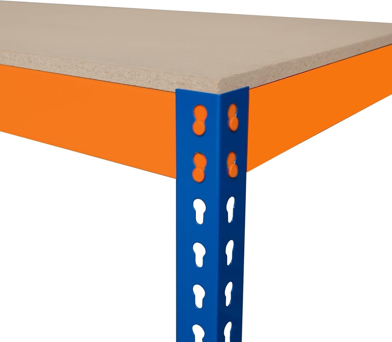 Heavy Duty 180cm Garage Workbench Boltless Steel 300kg Shelves Adjustable