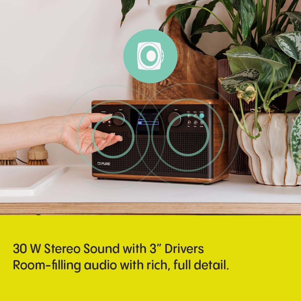 DAB DAB+ HiFi Stereo Radio Bluetooth USB AUX Display Remote