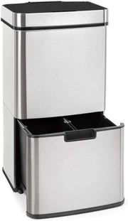 72L Touchless Kitchen Bin | Automatic Sensor Trash Can Silver
