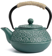 Cast Iron Teapot 900ml Japanese Tetsubin Tea Pot w/ Infuser Green