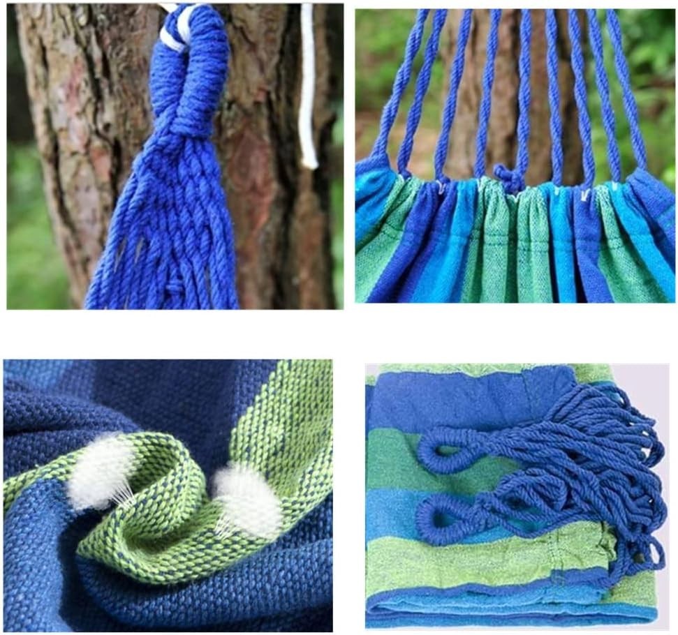 XL 2 Person Cotton Camping Hammock – Portable, Lightweight, with Carry Bag
