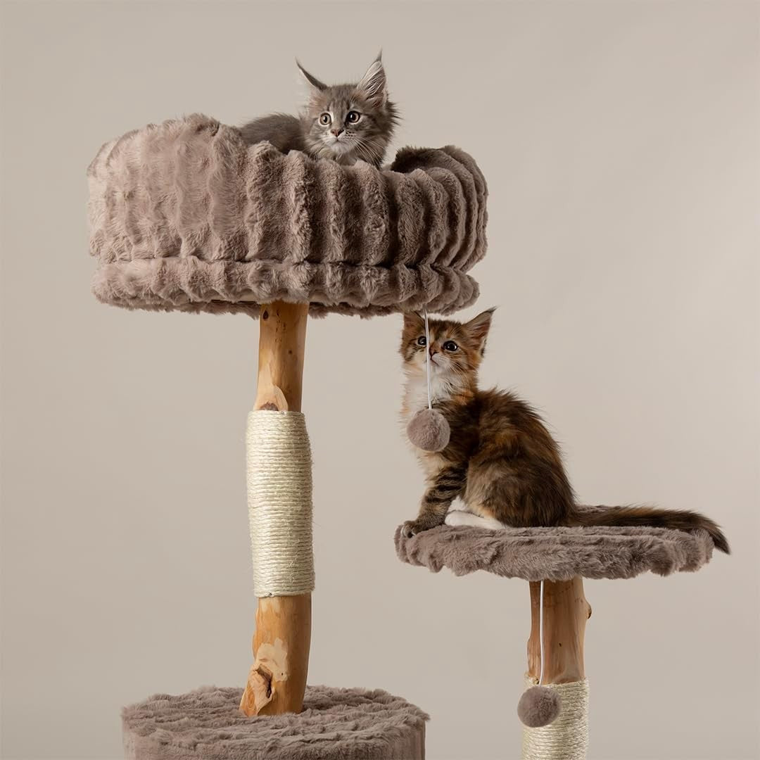 Cat Tree Tower Scratching Post Condo Multi Level Plush Climbing Indoor Cats