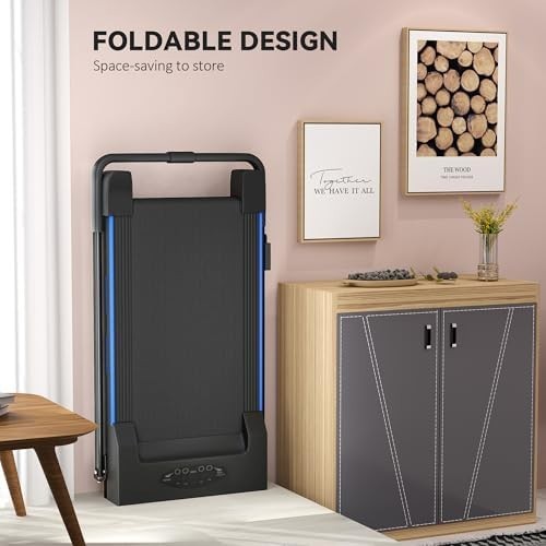 Folding Treadmill Walking Pad 1-6km/h Home Office Compact Gym