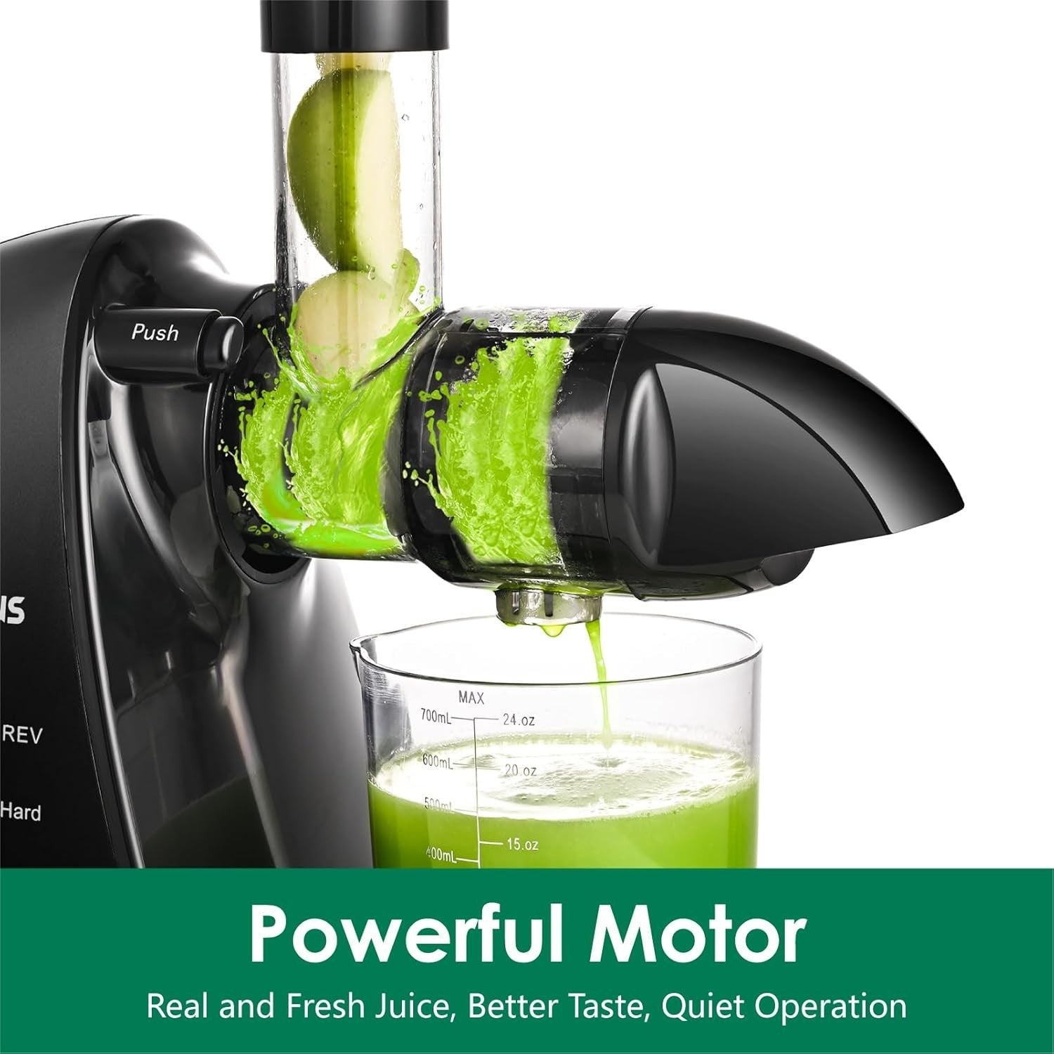 Cold Press Juicer Slow Masticating Quiet High Yield BPA Free Easy Clean