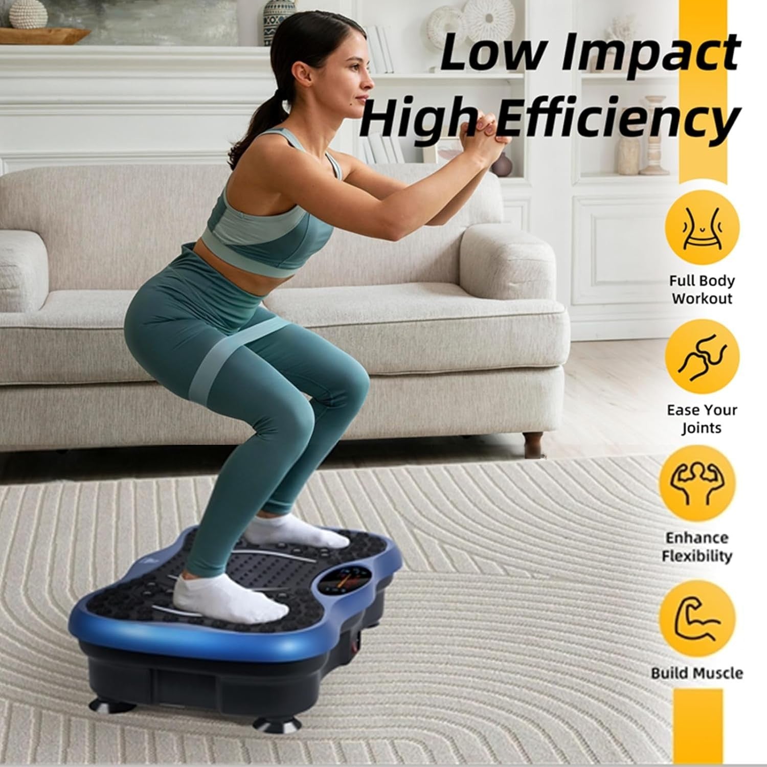 Bluetooth Vibration Fitness Platform 99 Speed Home Body Shaper