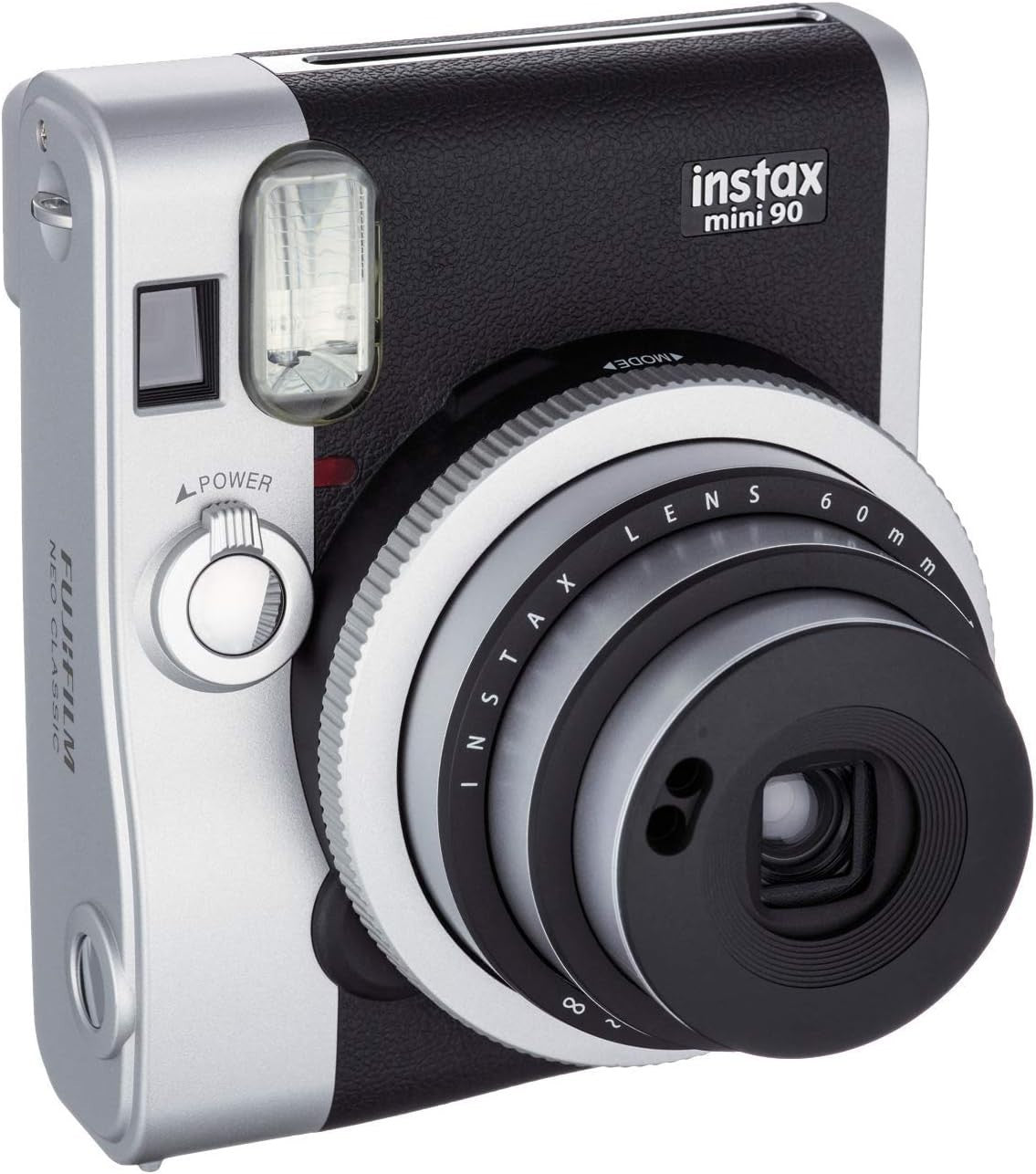 Instant Camera Black Retro Classic Mini Film Camera Flash Modes