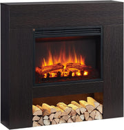 Electric Fireplace Heater 2000W with Realistic Flame Effect & Remote Control