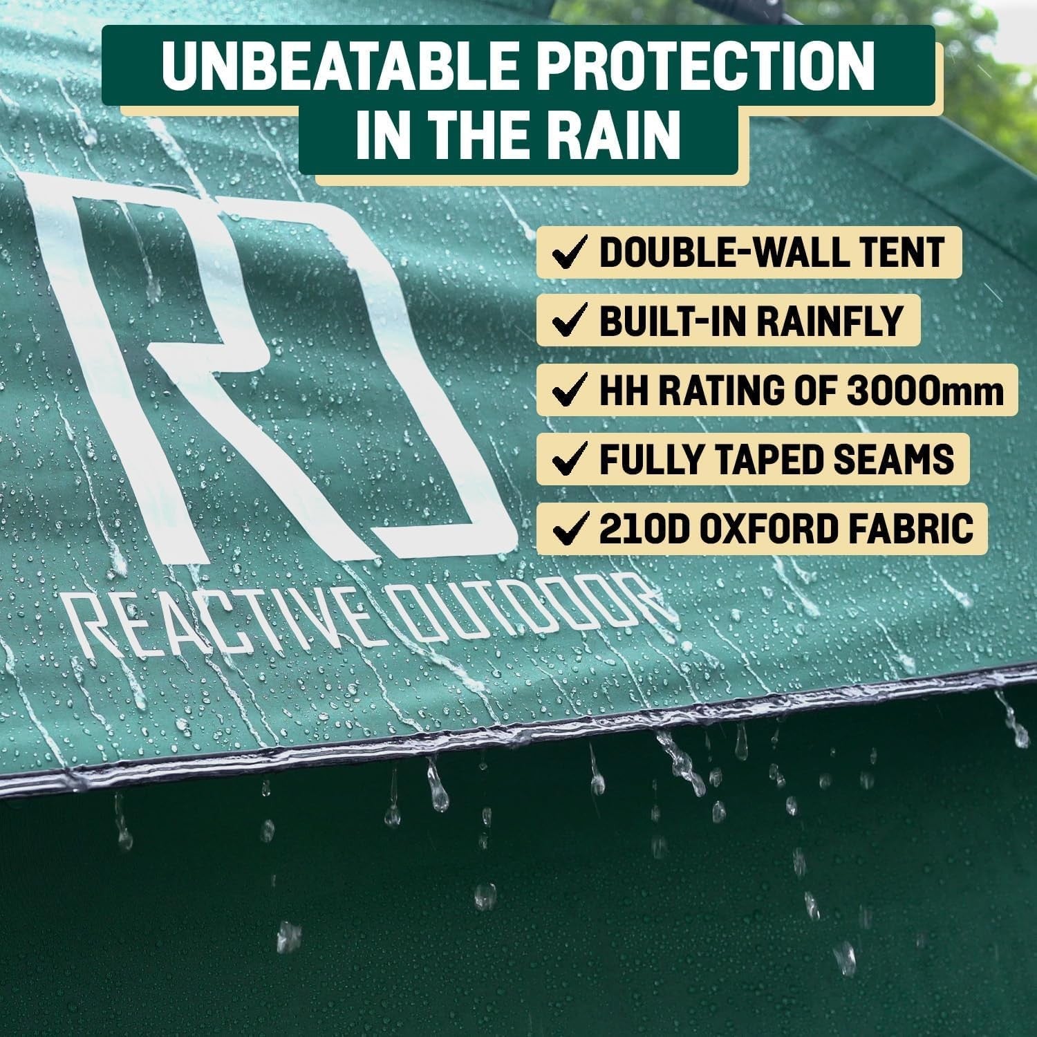 3 Person Pop Up Camping Tent 3 Second Instant Waterproof