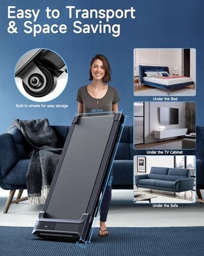 Mini Under Desk Walking Treadmill 6KM/H Compact Portable Home Office