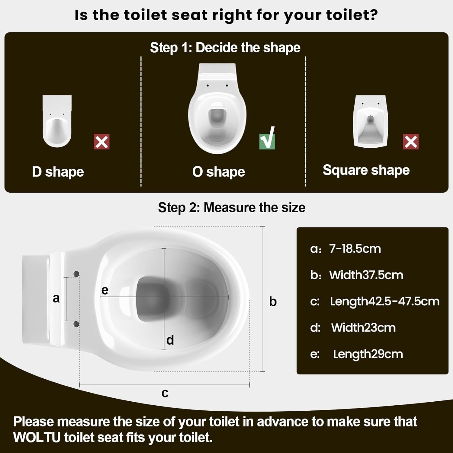 O-Shaped Toilet Seat Soft Close Quick Release Duroplast Sea Pattern Top Bottom