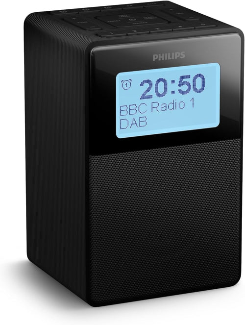 Splash Proof DAB FM Clock Radio Bluetooth Portable Alarm Speaker