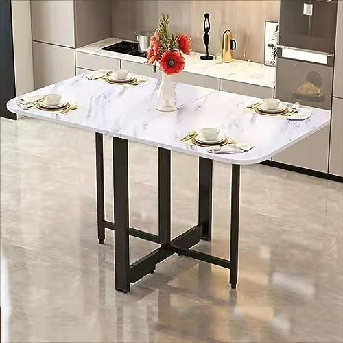 Drop Leaf Expandable Folding Dining Table Space Saving Multi-Use Design