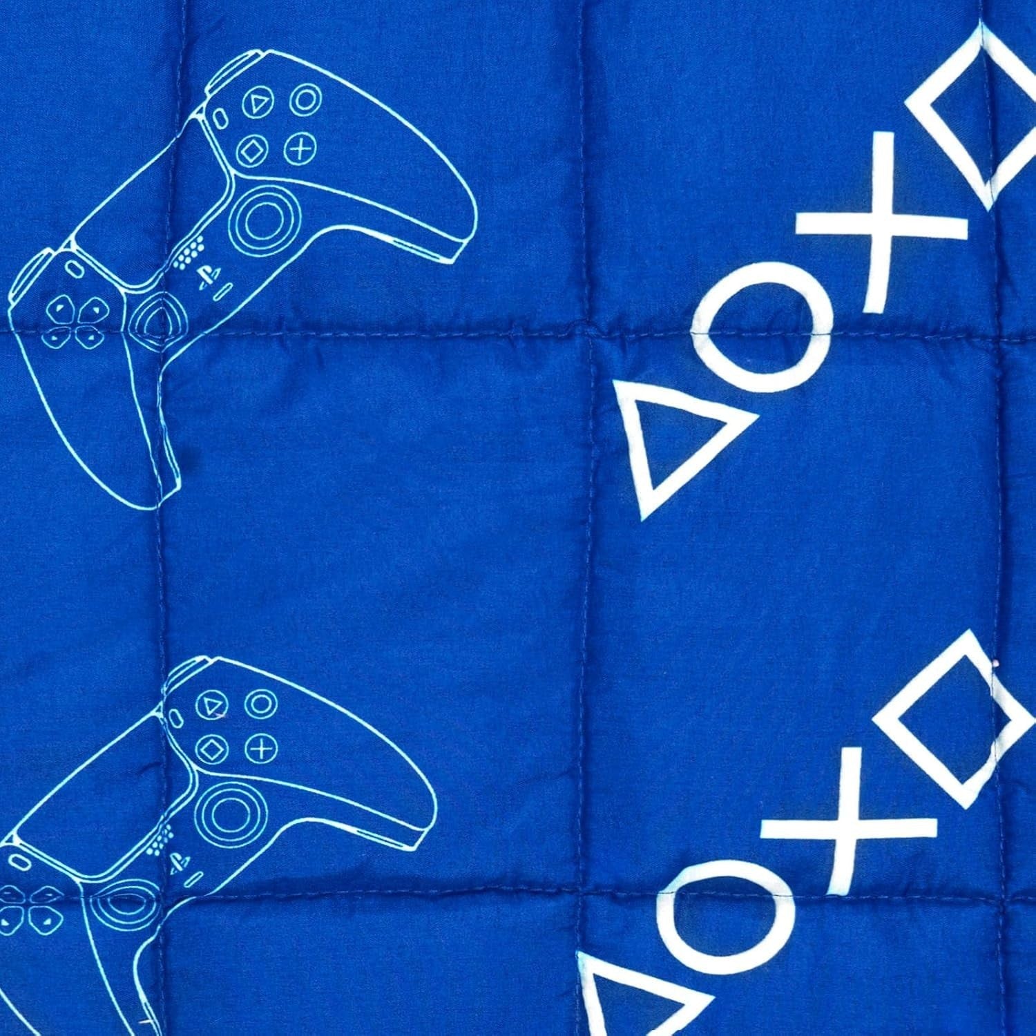PlayStation Weighted Blanket 3kg, Blue Double Bed Sofa Stress Relief Anxiety