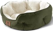 Medium Dog Cat Bed 25in Washable Round Pet Bed Non Slip Soft Cushion