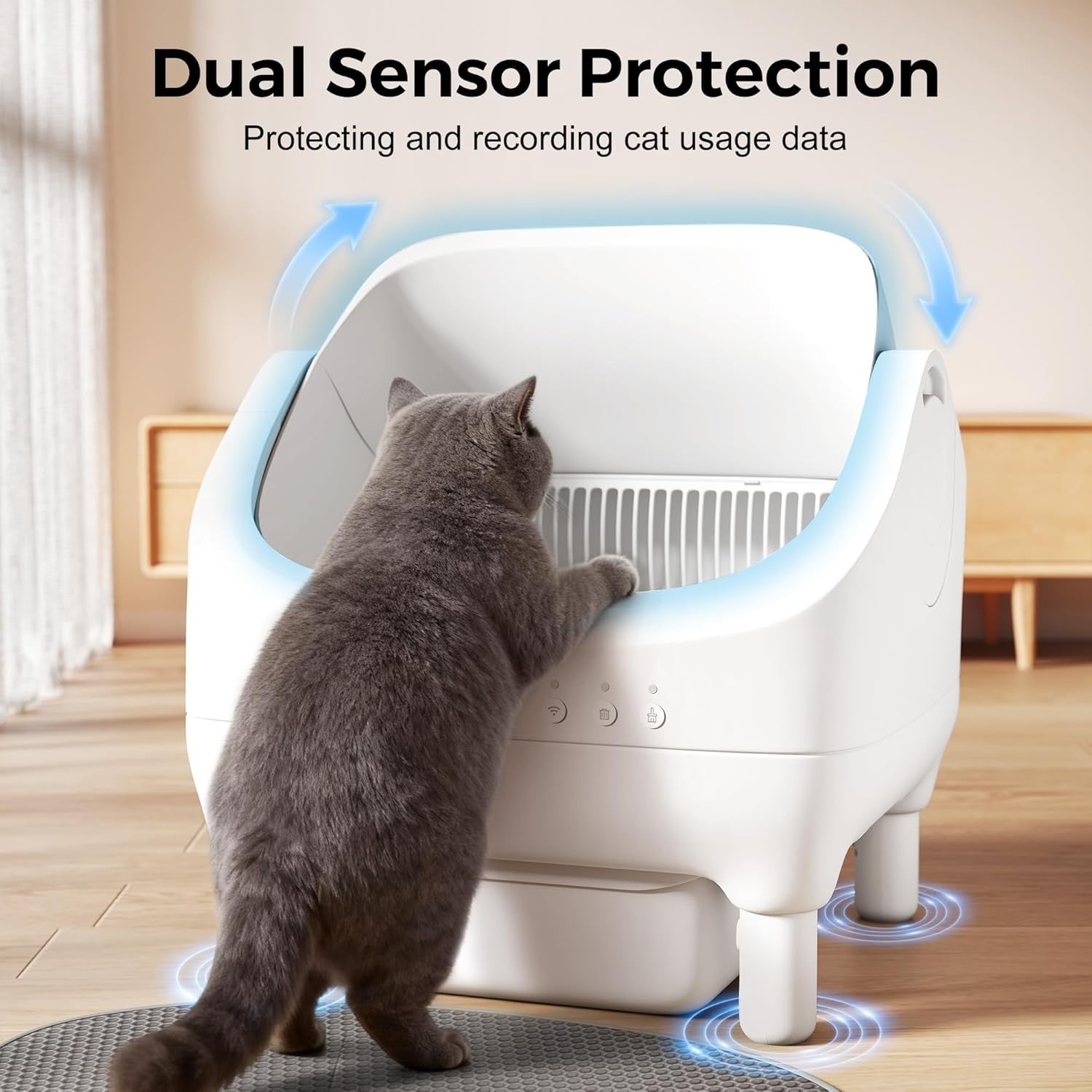 Self Cleaning Cat Litter Box App Control XL Auto Smart Multi Cat Tray