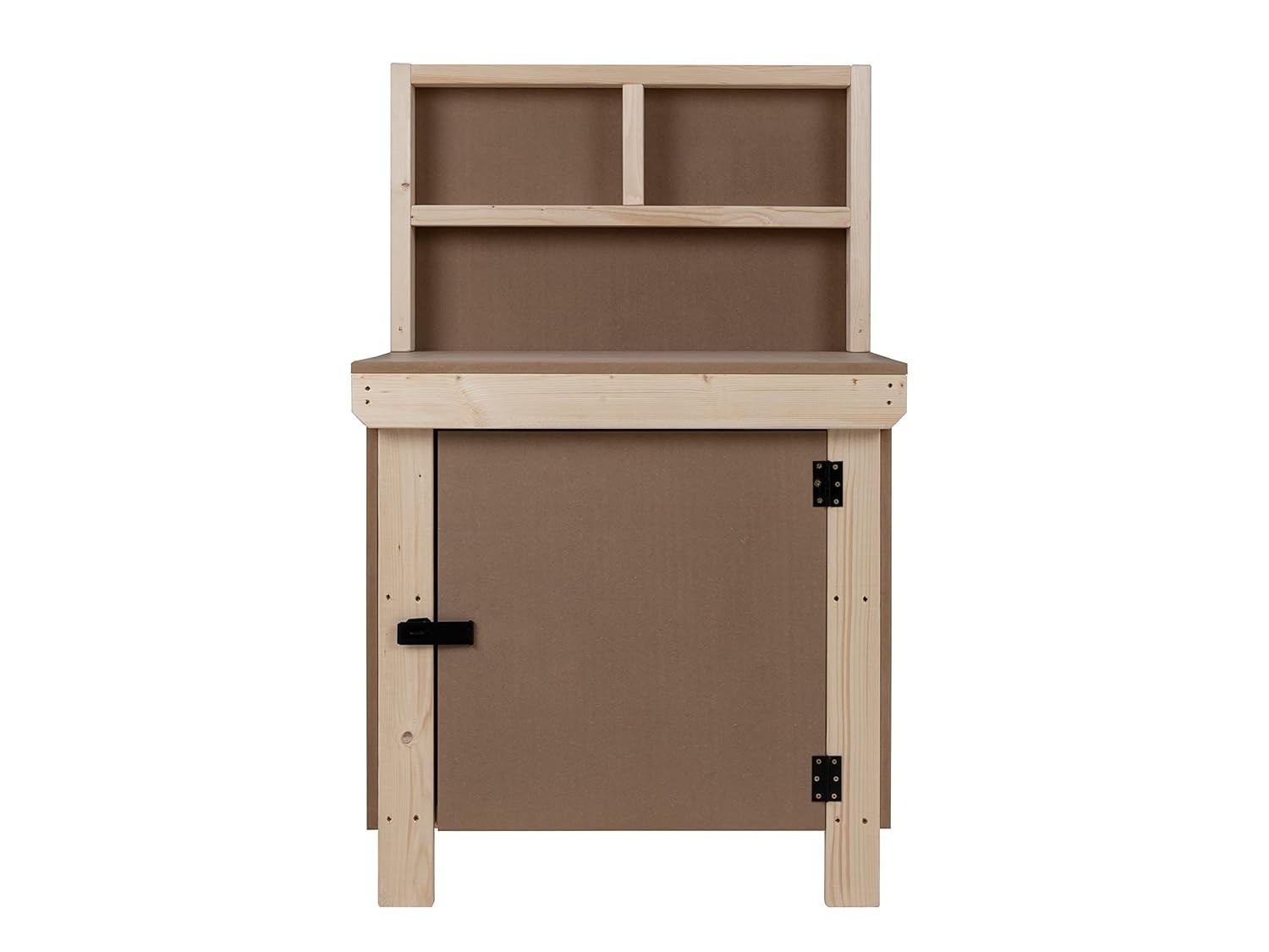 3ft Heavy Duty MDF Workbench with Lockable Cupboard & Back Panel – Garage Table