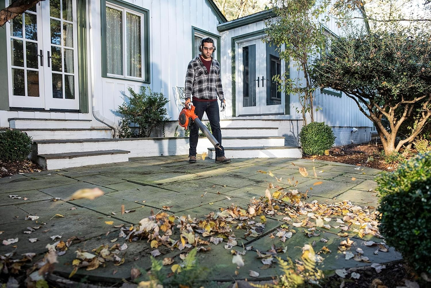 Petrol Leaf Blower 28cc 2-Stroke 170MPH High Power Handheld Garden Cleaner