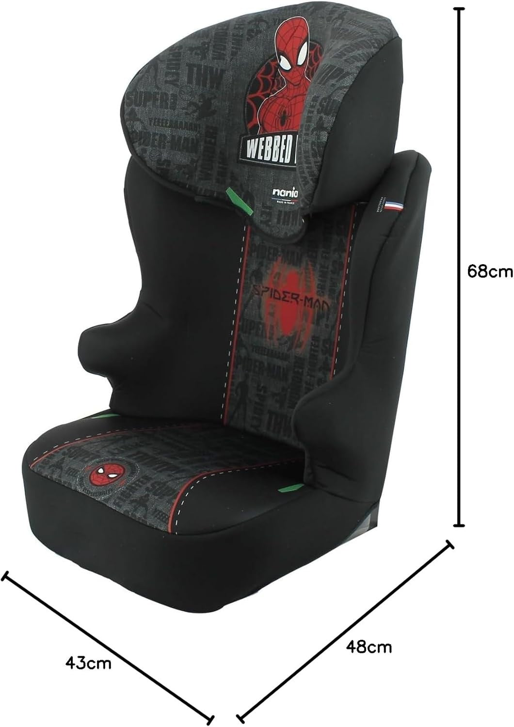 i-Size ISOFIX High Back Booster Seat 100–150cm Side Impact Adjustable