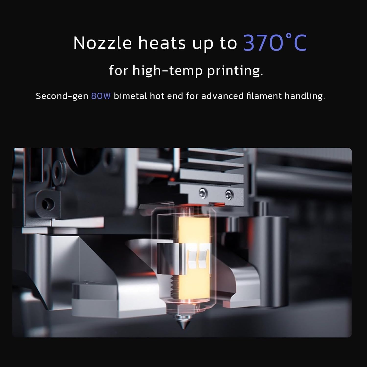Enclosed 3D Printer 600mm/s High Speed 370°C Hotend Large Build