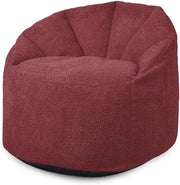 Luxury Plush Bean Bag Chair Soft Filled Lounger Lightweight Round Seat
