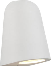 Waterproof Outdoor Wall Light Textured White Aluminum, Dimmable 6W LED