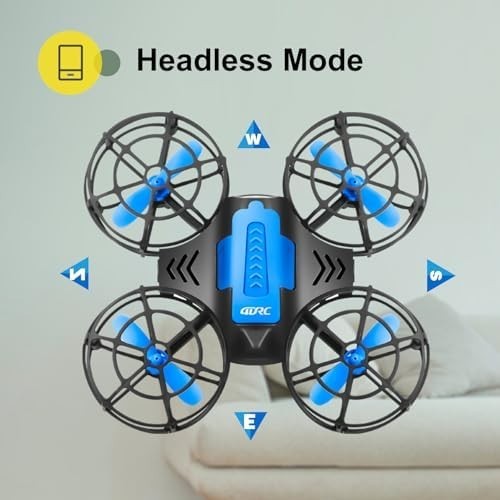 Mini Drone for Kids w/ 2 Batteries 360° Flip LED Lights 3 Speeds Auto Hover