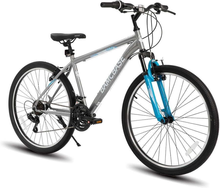 29" Mountain Bike 21-Speed V-Brake Steel Frame Hardtail MTB Adult Grey
