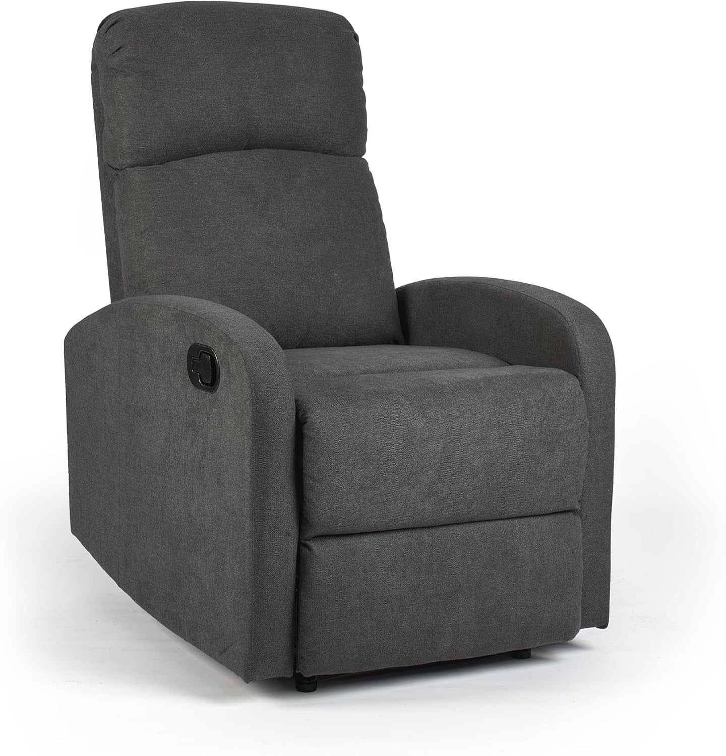 Charcoal Fabric Recliner Armchair Lounge Chair with Footrest Support