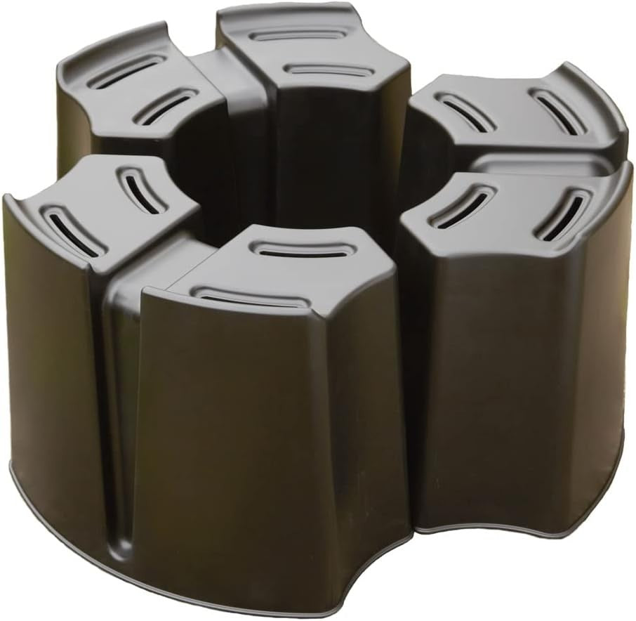 227L Water Butt with Stand & Diverter, Round, Grey, Garden Storage