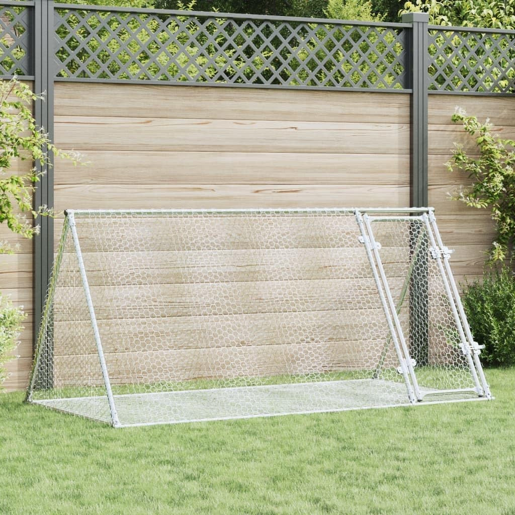 Large Outdoor Rabbit Run Galvanised Steel Hutch Enclosure Secure Mesh