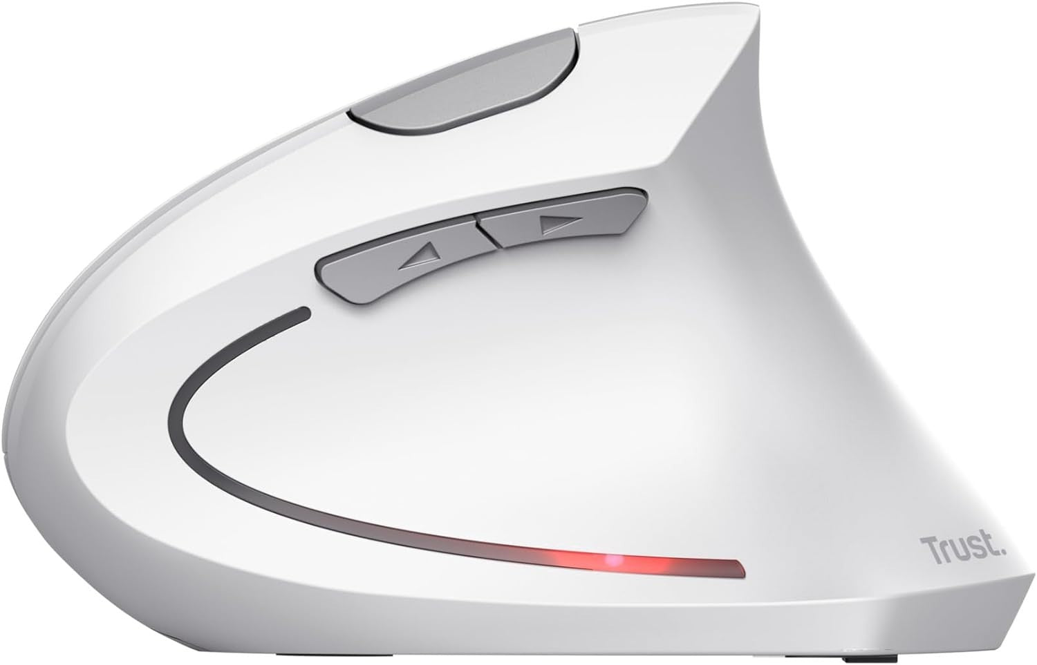 Vertical Ergonomic Wireless Mouse 6 Button 1600 DPI USB White