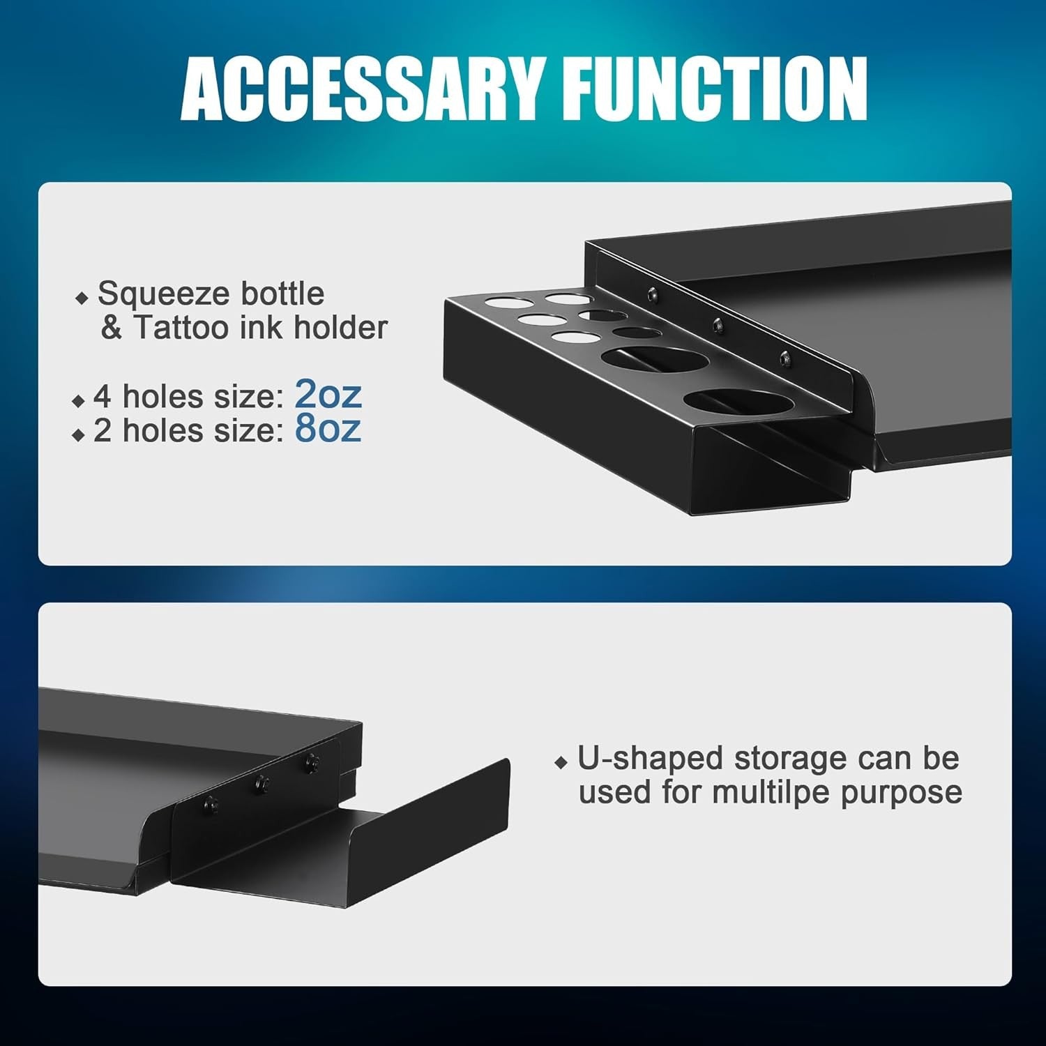 Adjustable Tattoo Workstation Rolling Tray with Wheels Heavy Duty Studio Table