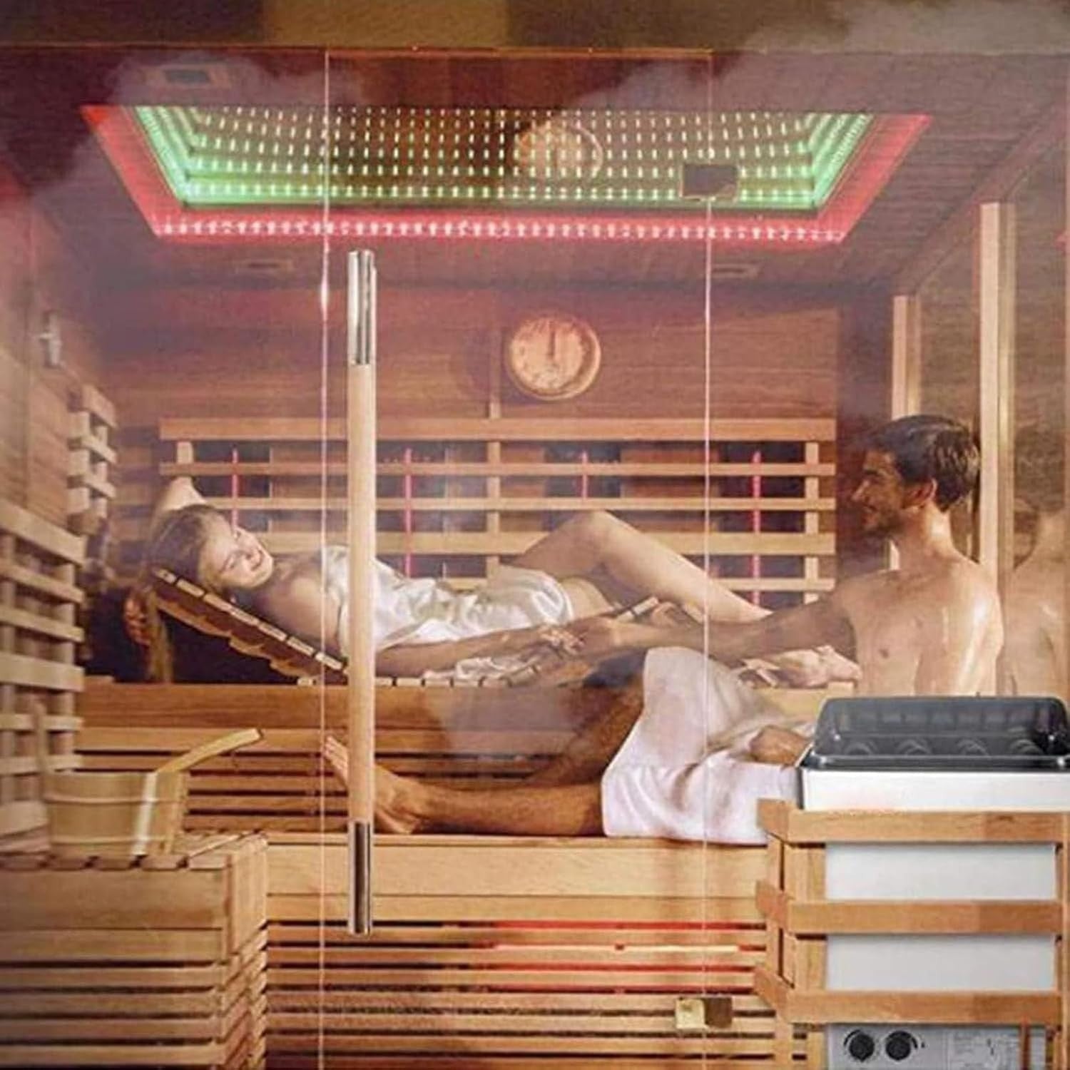 Stainless Steel Electric Sauna Heater 9KW Wet & Dry Stove w/ External Controller