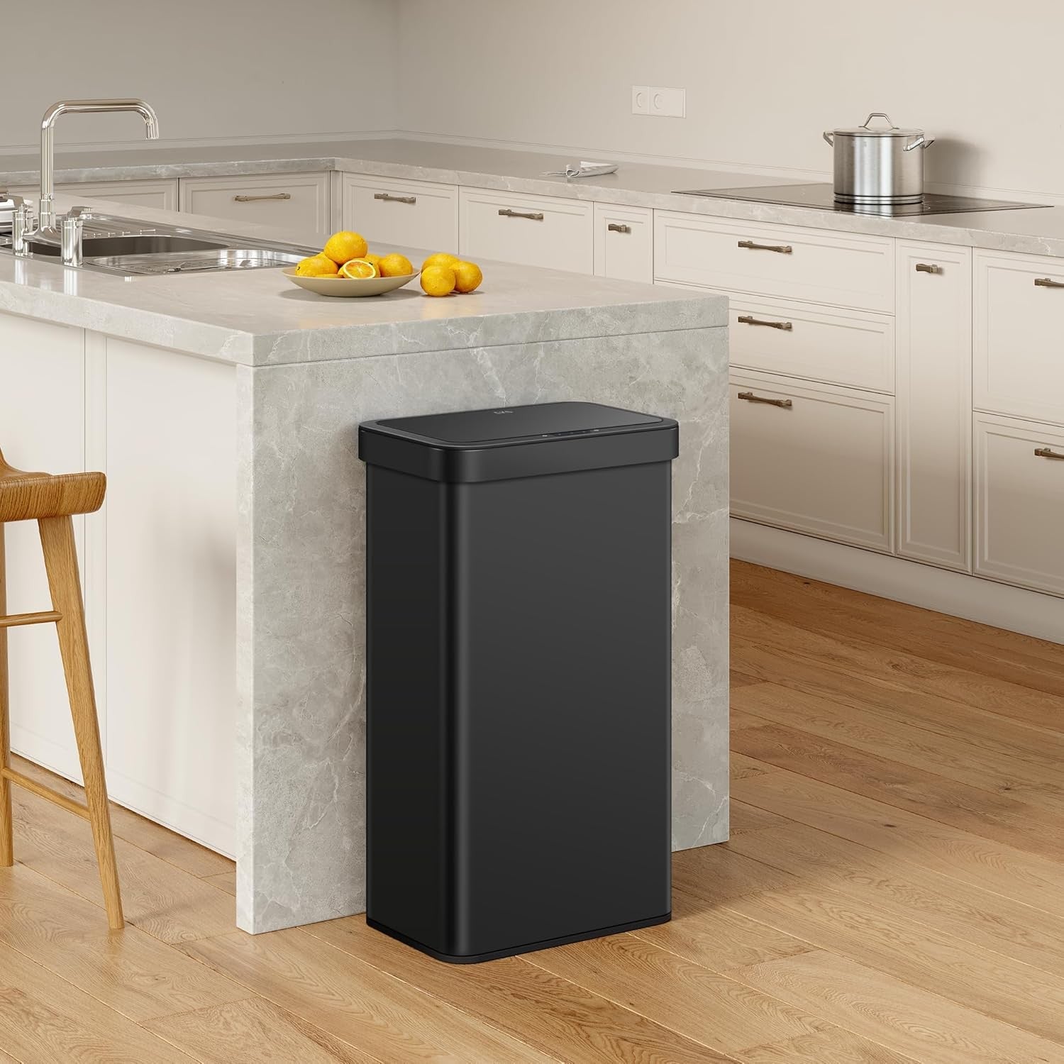 21 Gallon 80L Motion Sensor Kitchen Bin Stainless Steel Soft Close