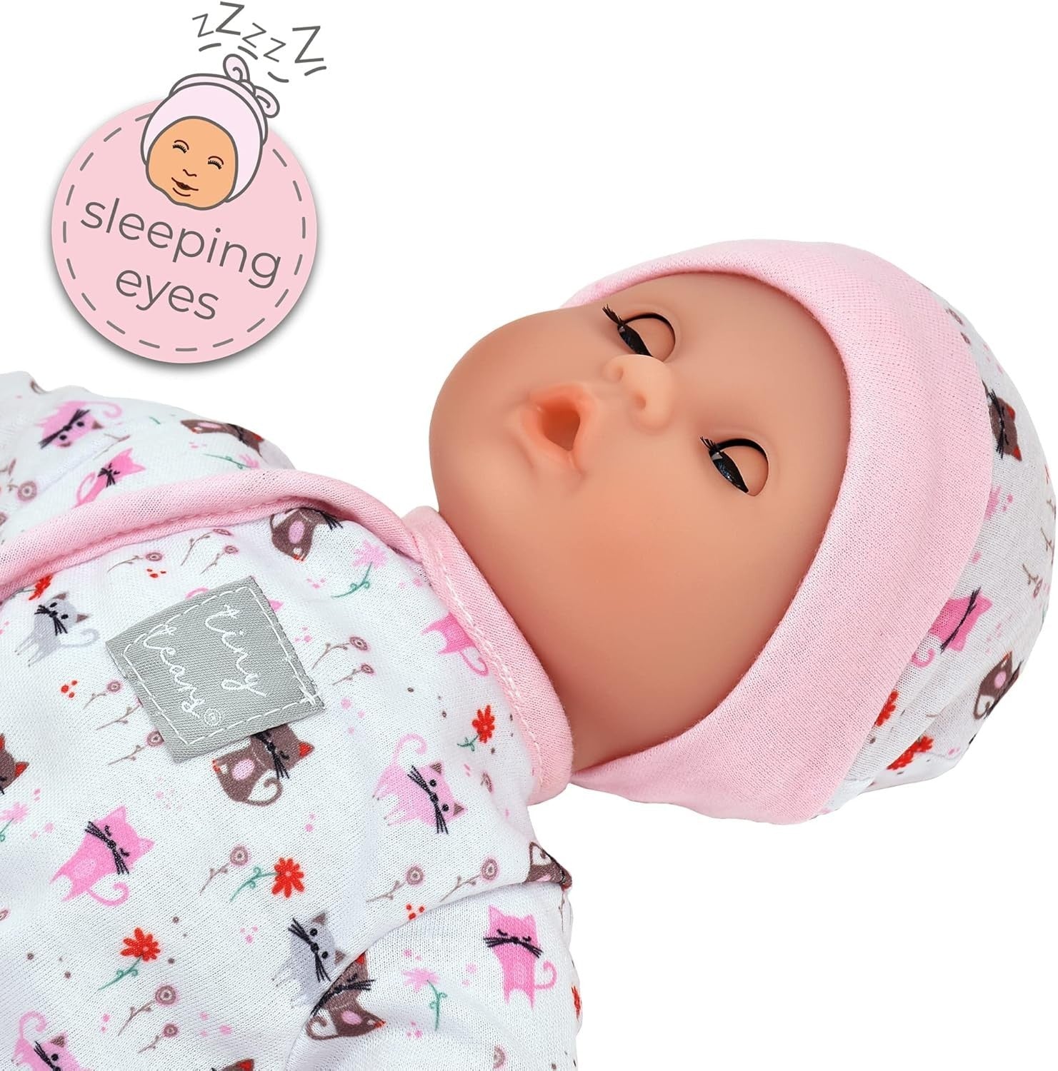 30cm Soft Baby Doll w Sleeping Eyes Cuddly Outfit Toddler Toy