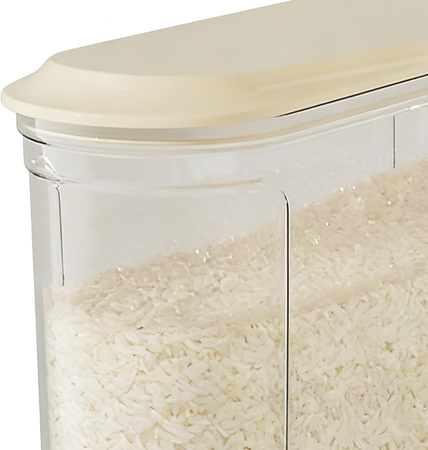 Large Airtight Rice Dispenser Slim Storage Container w Cup